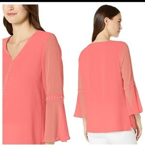 - - Calvin klein blouse salmon color blouse